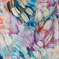Blue | Printed High Waist Shirred Harem Pants