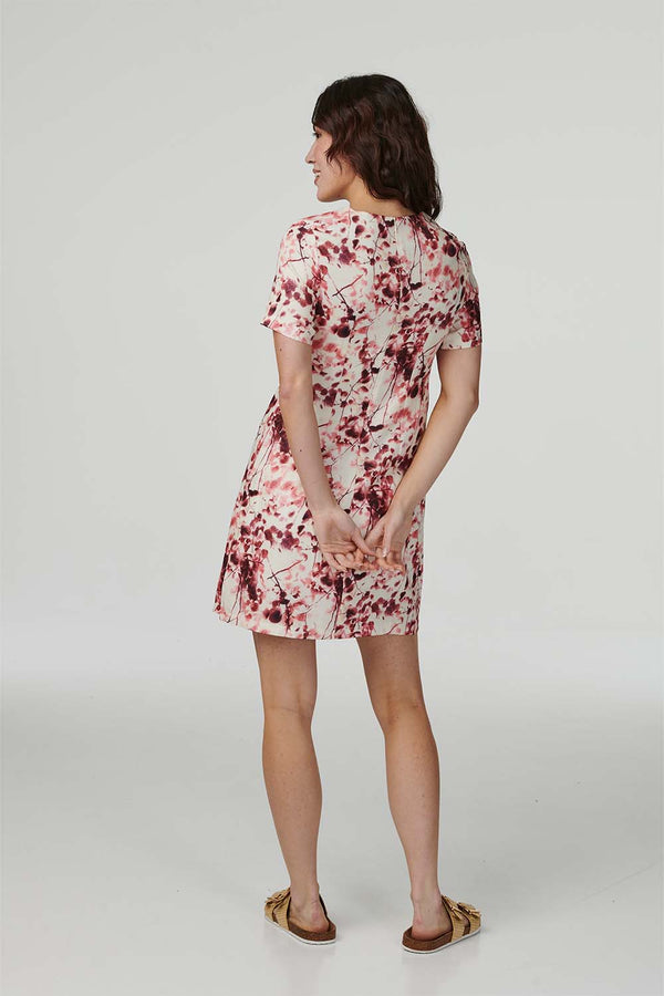 Cream | Round Neck Shift Dress