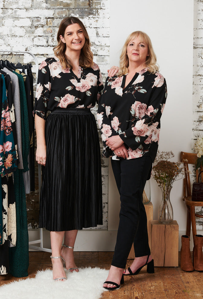 Morgan & Nicky Try On: The Rose Print Collarless Blouse