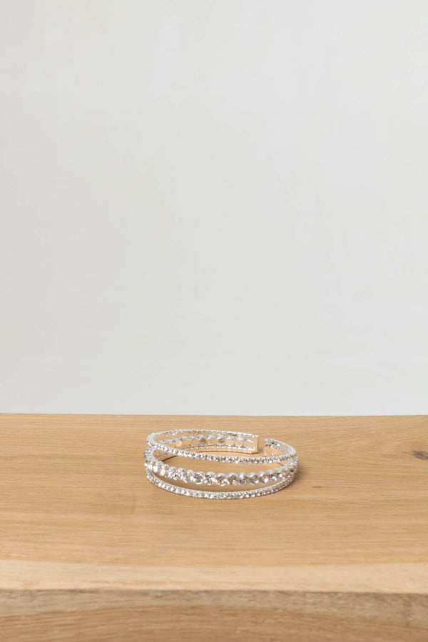 Silver | Crystal Detail Dainty Bracelet