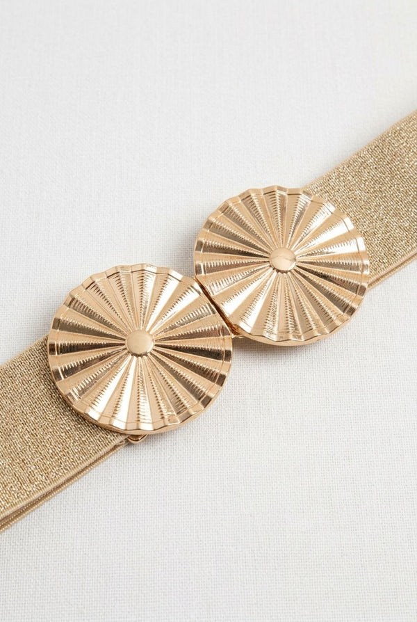 Brown | Spiral Buckle Detail Waist Belt