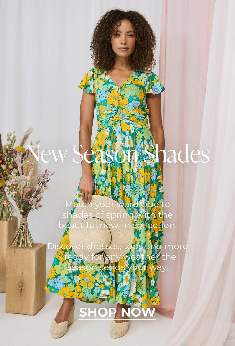 New Season Shades: Match your wardrobe to shades of Spring.
