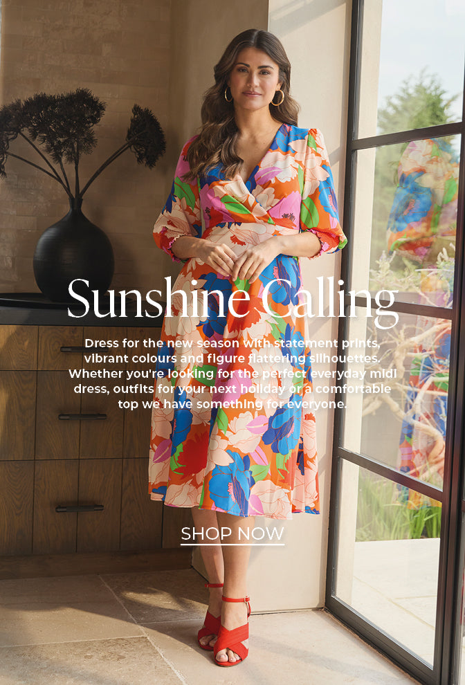 Dress for the new season with statement prints, vibrant colours and figure flattering silhouettes. Whether you're looking for the perfect everyday midi dress, outfits for your next holiday or a comfortable top we have something for everyone.