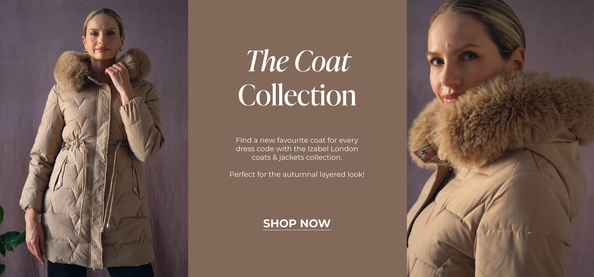 The Coat Collection: Find a new favourite coat for every dress code with the Izabel London coats & jackets collection.
