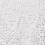 White | Lace Open Front High Low Cardigan