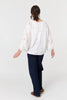 Cream | Crochet Texture 3/4 Sleeve Cardigan
