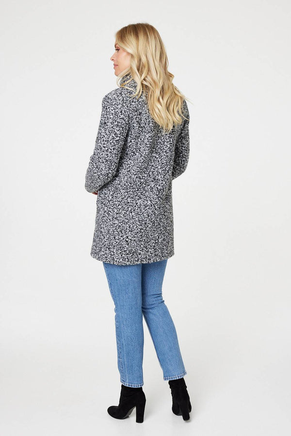 Black And White | Double Breasted Teddy Coat