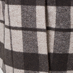 Brown | Checked Longline Coat with Belt
