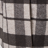 Brown | Checked Longline Coat with Belt

