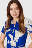 Blue | Floral Tailored Shirt Dress