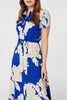 Blue | Floral Tailored Shirt Dress