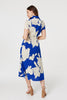 Blue | Floral Tailored Shirt Dress