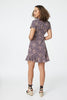 Navy | Printed Ruffle Front Wrap Dress