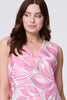 Pink | Floral V-Neck Knee Length Shift Dress