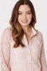 Pink | Lace Longline Shirt Dress