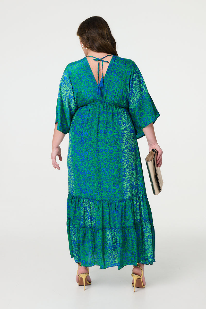 Floral Batwing Maxi Dress | Izabel London Floral Batwing Maxi Dress | Izabel London