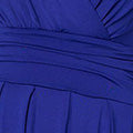 Blue | Ruched Waist Jersey Wrap Dress
