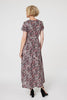 Pink | Animal Print Wrap Front Maxi Dress