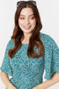 Light Green | Ditsy Floral 1/2 Sleeve Midi Dress