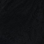 Black | Lace 3/4 Sleeve Faux Wrap Front Dress
