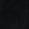 Black | Lace 3/4 Sleeve Faux Wrap Front Dress
