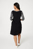 Black | Zebra Colour Block Mini Dress