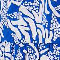 Blue | Printed Asymmetric Midi Sun Dress