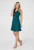 Green | Belt Detail Sleeveless Short Skater Dress