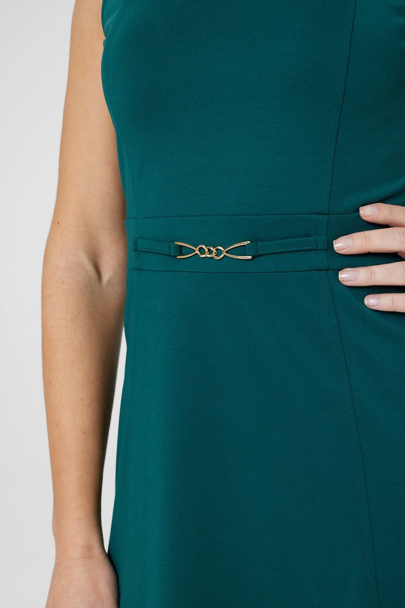 Belt Detail Sleeveless Short Skater Dress | Izabel London Belt Detail Sleeveless Short Skater Dress | Izabel London