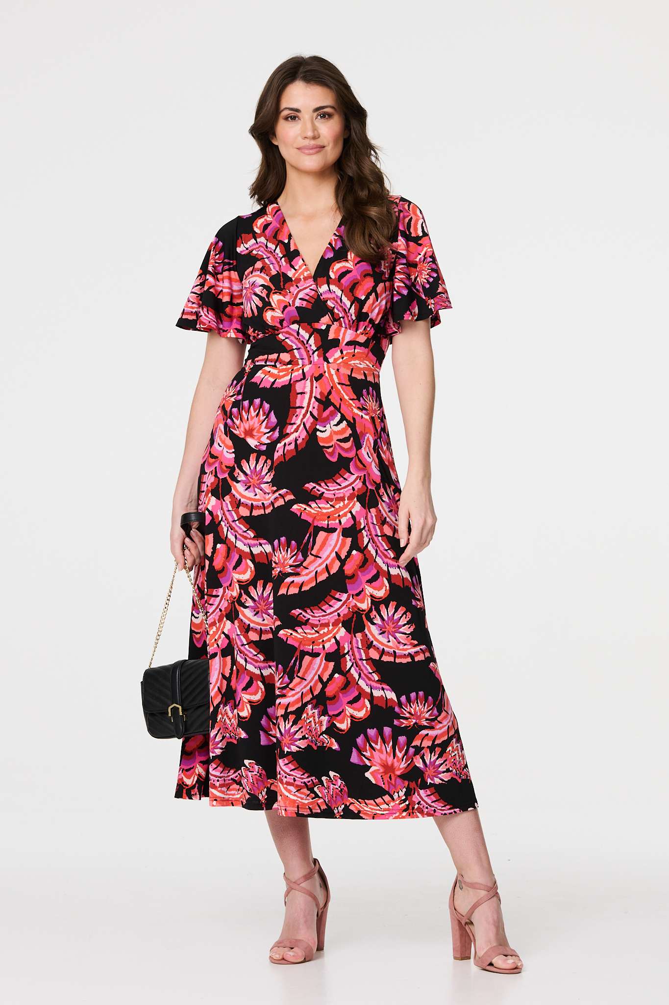 美品★Cutwork Embroidery Angel Sleeve Dress Cutwork Embroidery Angel Sleeve Dress