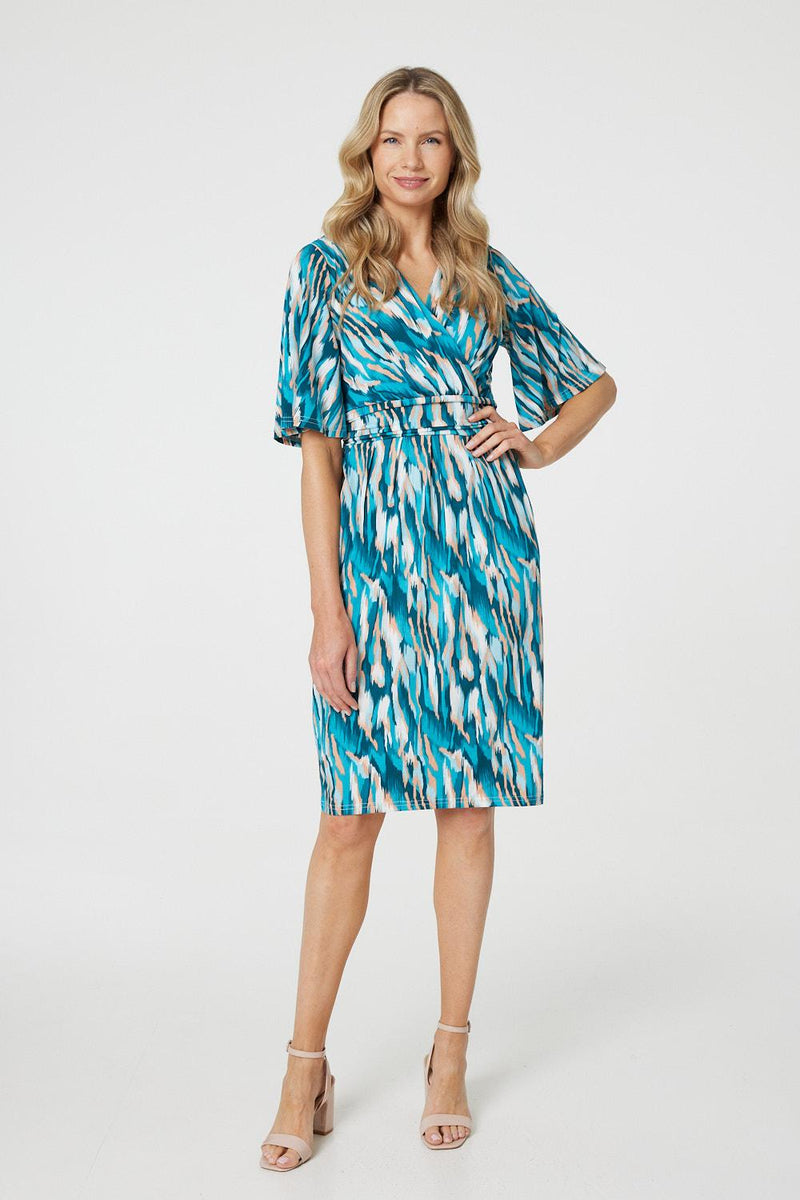Wrap Dress Knee Length Dresses | Knee Length Dresses | Izabel London Wrap Dress Knee Length Dresses | Knee Length Dresses | Izabel London