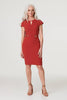Red | Cut-Out Detail Fitted Short Dress