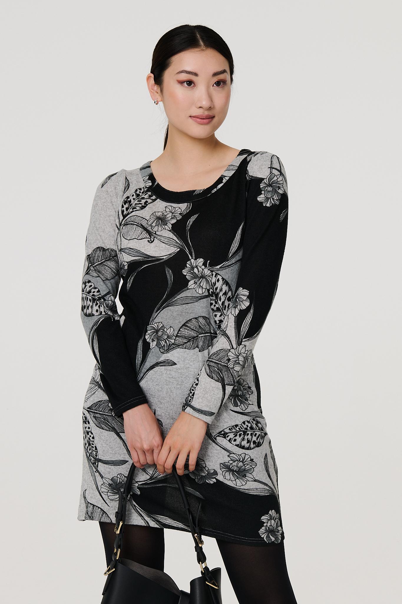 【INK】CaRouseLamBRa LONG-SLEEVE DRESS PACK HiCCUP - Moroccan Blue Printed Long Sleeve Viscose Maxi Dress Women
