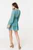 Green | Tiered Long Sleeve Mini Dress