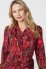 Pink | Mosaic Print Long Sleeve Short Shirt Dress
