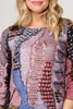 Pink | Printed 3/4 Sleeve Tunic Dress