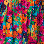 Pink | Floral Knee Length Bardot Dress