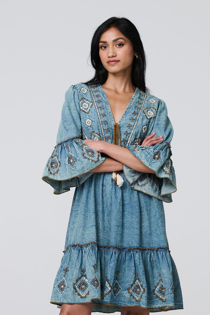 英国インポート IZABEL LONDON イザベルロンドン 花柄ワンピース