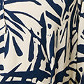 Navy | Printed Tie Waist Midi Shirt Dress
