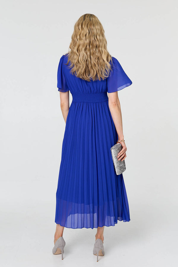 long dress pleats layers Vina Tiered Pleated Layered Maxi Dress
