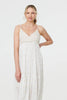 White | Textured Cami Strap Empire Maxi Dress
