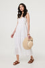 White | Broderie Anglaise Cami Strap Maxi Dress
