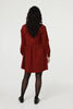 Rust | Relaxed Long Sleeve Short Smock Dress
