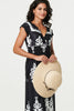 Black | Ikat Print Ruched Cap Sleeve Maxi Dress

