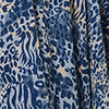 Blue | Animal Print Sheer Hanky Hem Midi Dress
