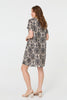 Navy | Baroque Print Relaxed Short Shift Dress