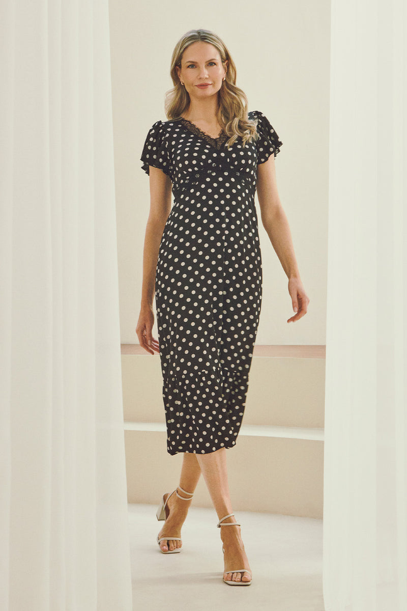 Black Polka Dot Dresses | Polka Dot Dresses | Izabel London Black Polka Dot Dresses | Polka Dot Dresses | Izabel London