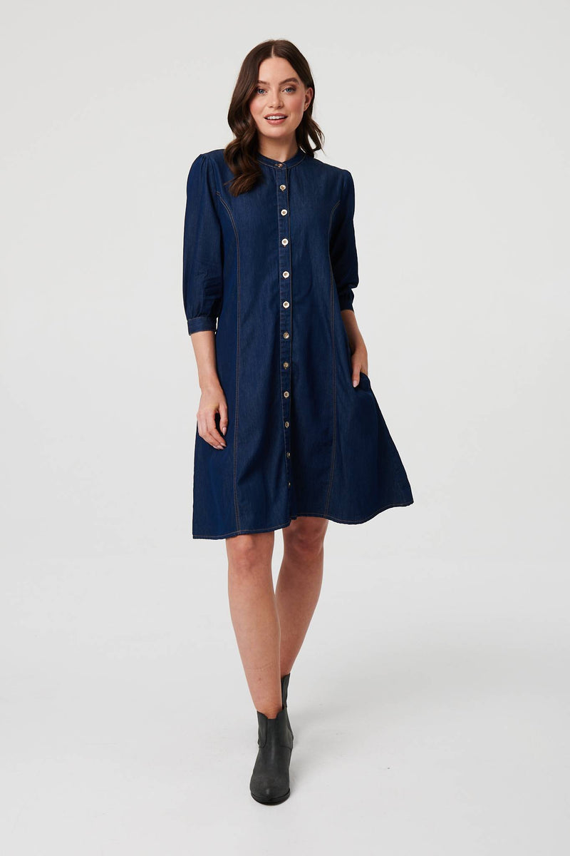 princess polly baby blue dress Blue High Neck Dresses | High Neck Dresses