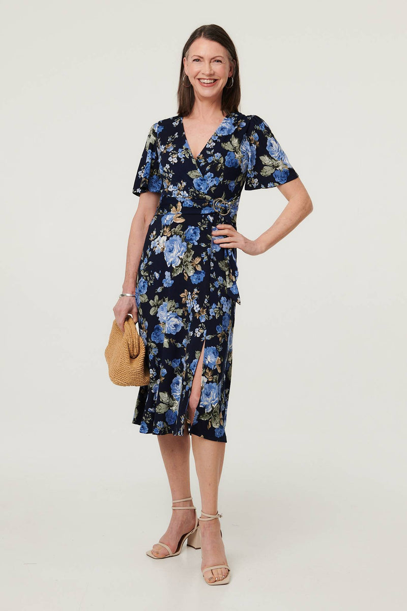 Navy Wrap Dresses | Wrap Dresses | Izabel London