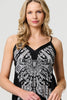 Black | Printed Cami Strap Short Sun Dress
